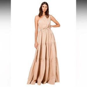 S/W/F one shoulder tiered dress—size large